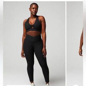 NWT Fabletics high waisted crossover leggings 7/8 length sz 1X